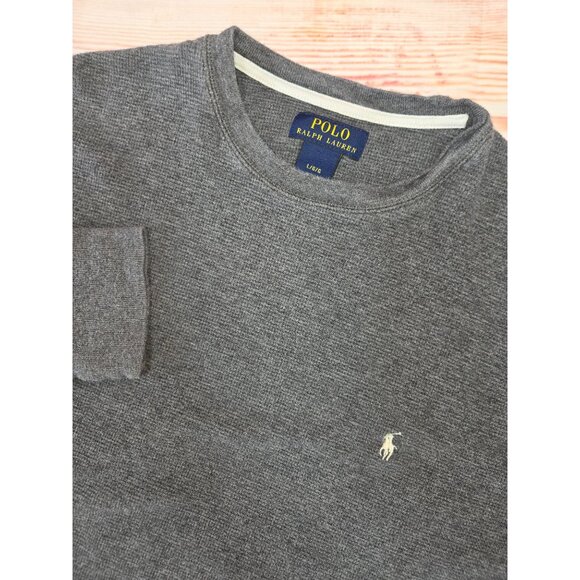 Ralph Lauren Polo Thermal Long Sleeve Crew Neck Sweater  Large‎ - Picture 3 of 6